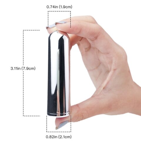 Vibrateur bullet argent 2.1 CM X 7.9 CM — ARMONY