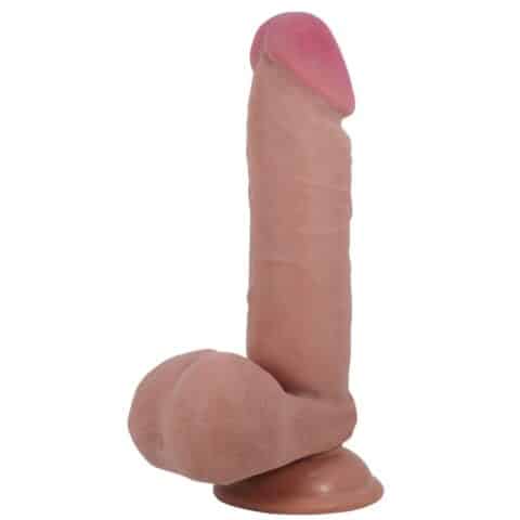 Série sliding skin gode réaliste avec ventouse sliding skin flesh 20,5 CM — PRETTY LOVE