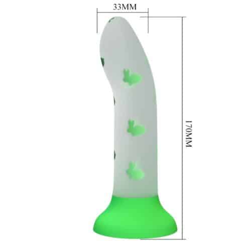 Gode magique nightfall sans vibration vert lumineux — PRETTY LOVE