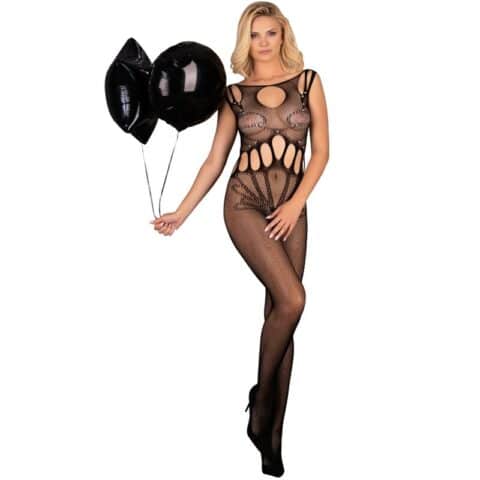 Amahil bodystocking sans crotchless noir taille unique