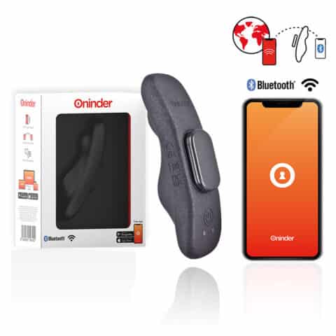 Vibrateur rechargeable manila panty 9 vitesses 9,6 CM X 2,6 CM - application gratuite