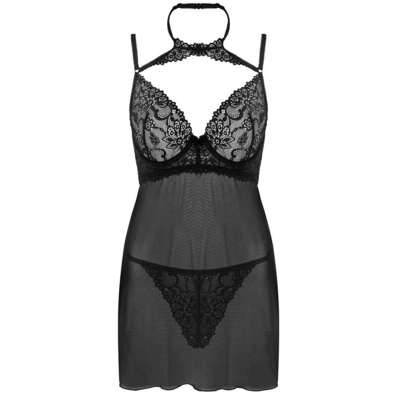 Ensemble binella babydoll + thong noir — LIVCO CORSETTI FASHION, vue 3