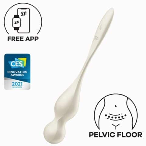 Balles vibrantes de kegel love birds blanches — SATISFYER