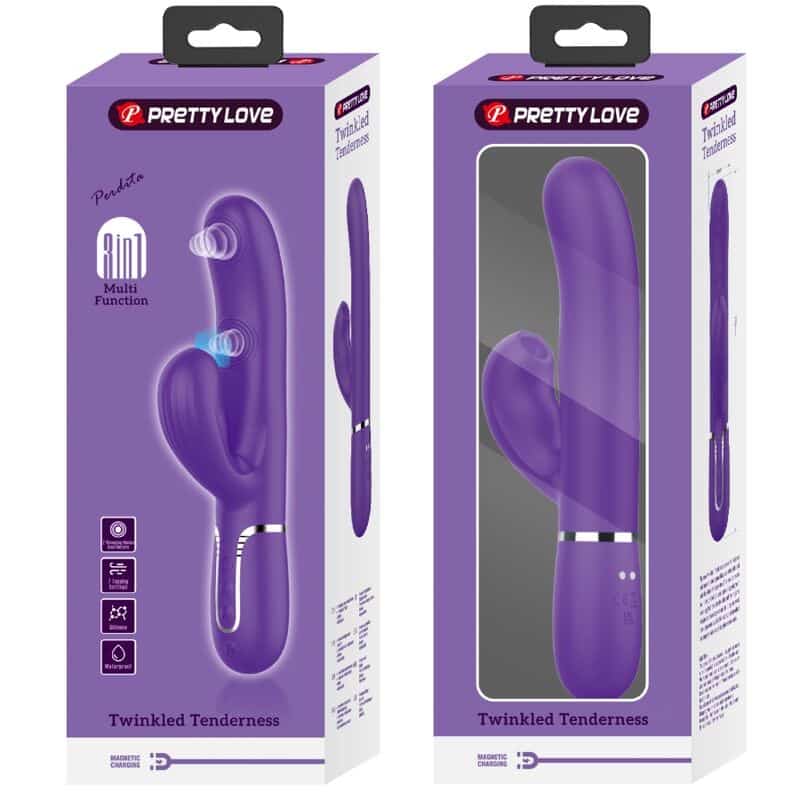 Perlita vibrateur g-spot 3 en 1 multifonction violet — PRETTY LOVE, vue 11