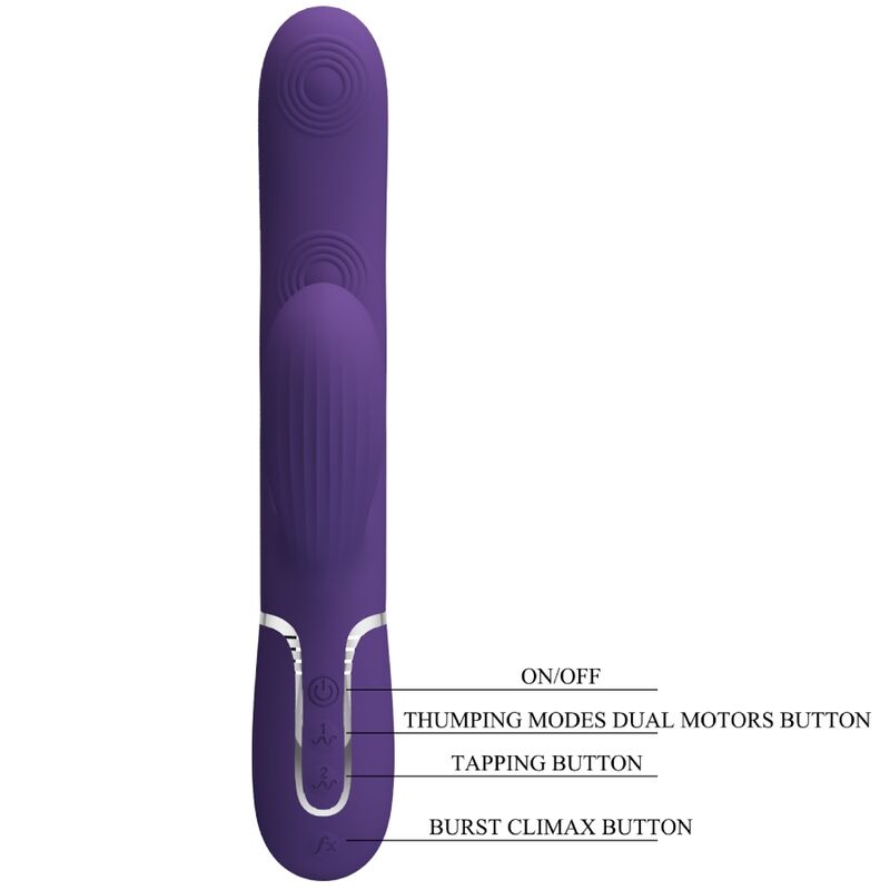Perlita vibrateur g-spot 3 en 1 multifonction violet — PRETTY LOVE, vue 9