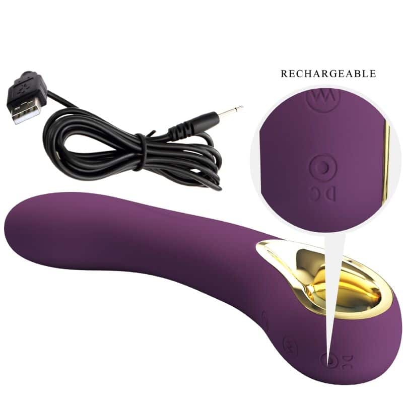 Ethan vibrateur rechargeable violet — PRETTY LOVE, vue 6