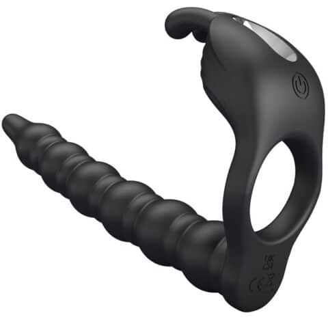 Blackney anneaux pénis avec plug vibrateur — PRETTY LOVE
