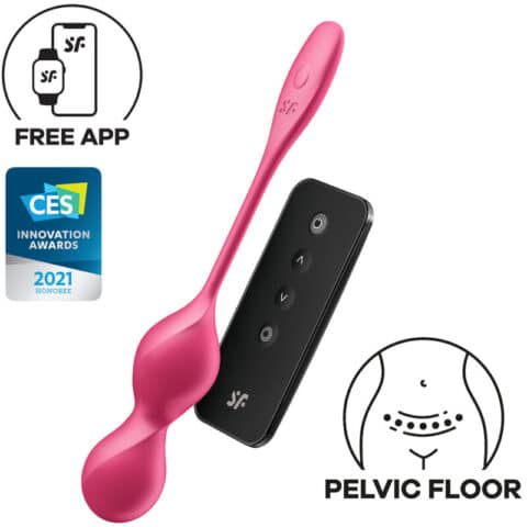 Love birds 2 balles vibrantes de kegel + application gratuite — SATISFYER