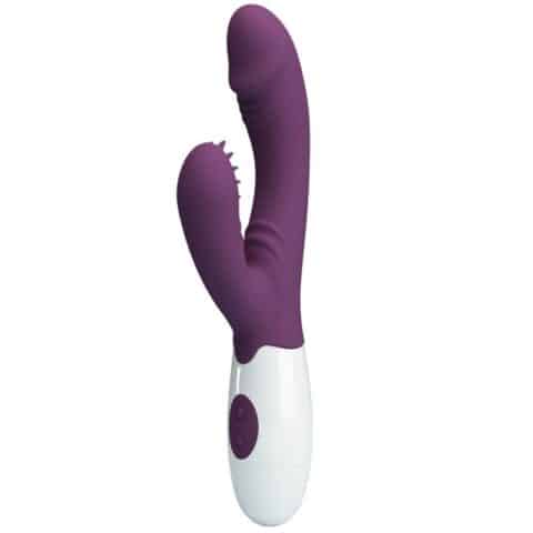Andre vibrateur rabbit & stimulateur de point G violet — PRETTY LOVE