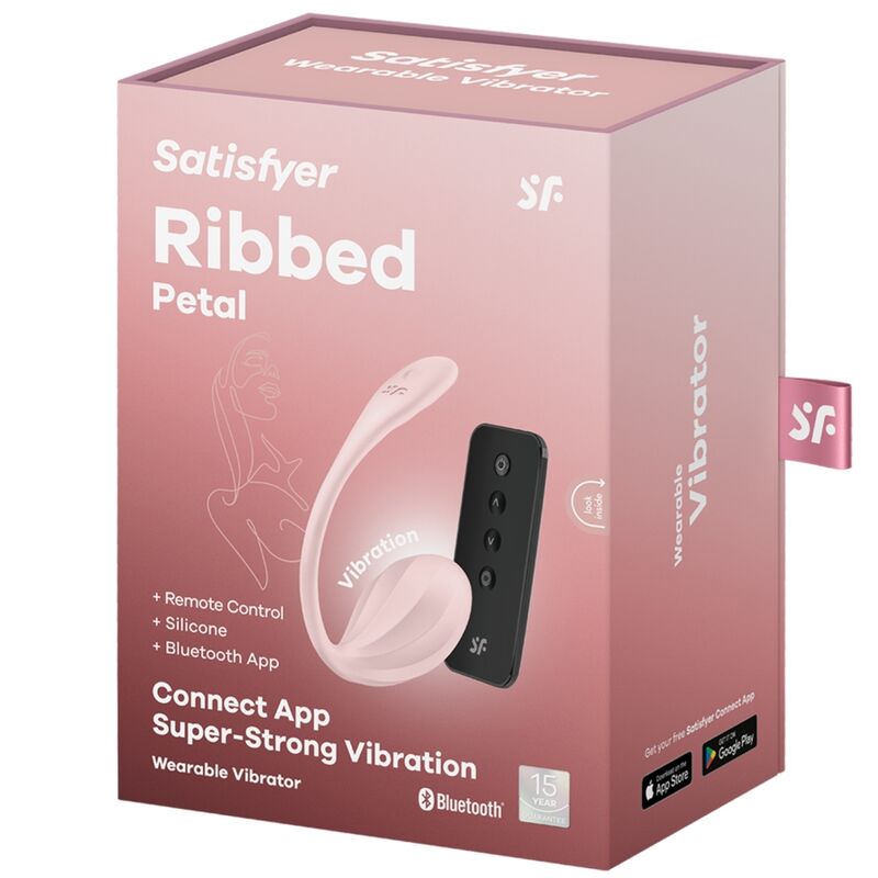 Ribbed petal stimulateur à distance G point rose application gratuite — SATISFYER, vue 7