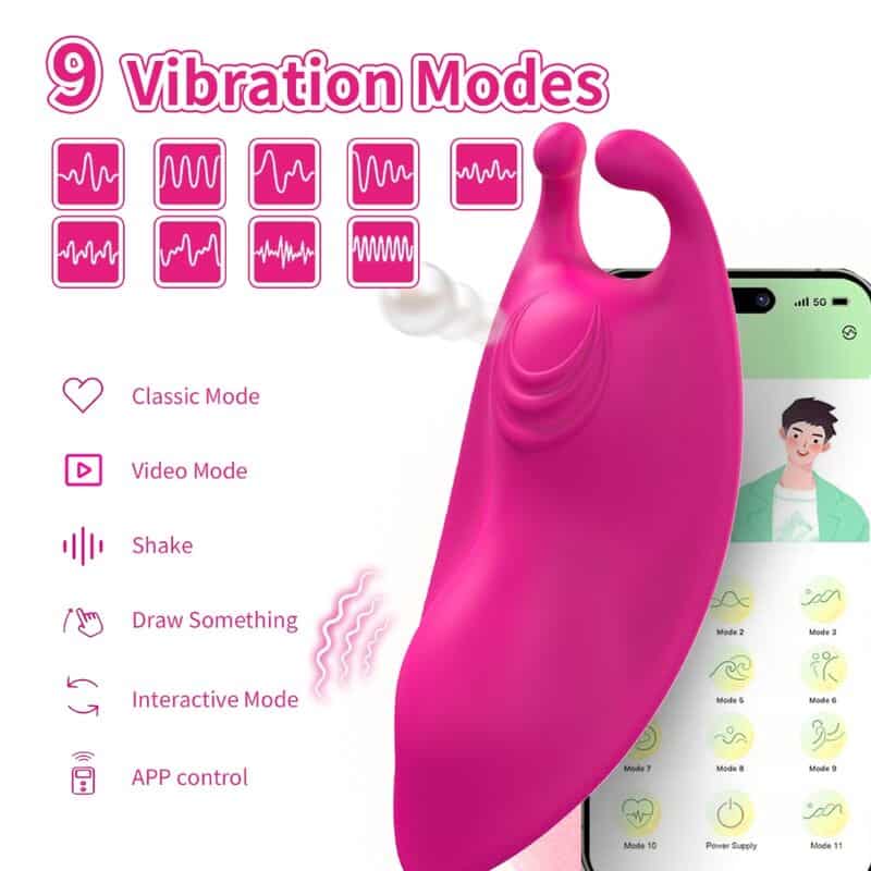 Honeybee wearable panties vibrateur g-spot fuchsia - application gratuite — ARMONY, vue 4