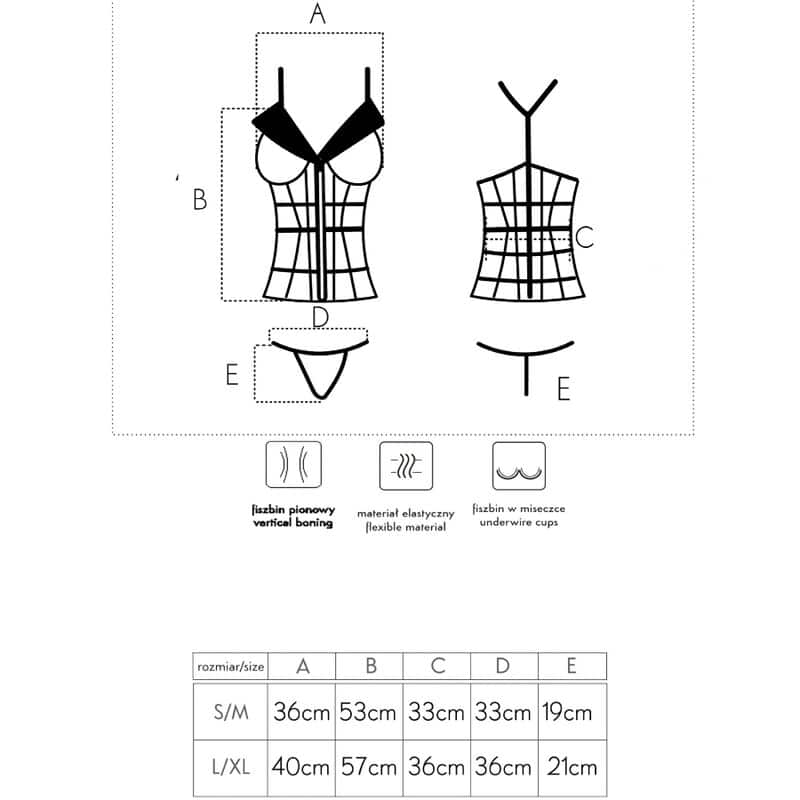 Laura LC 20215 corset + string S/M — LIVCO CORSETTI FASHION, vue 6