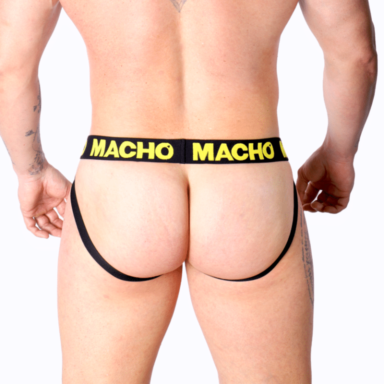 MX25A jock lycra jaune M — MACHO, vue 4