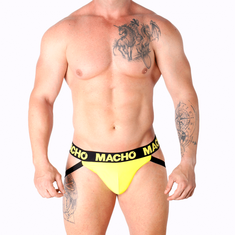 MX25A jock lycra jaune M — MACHO, vue 5