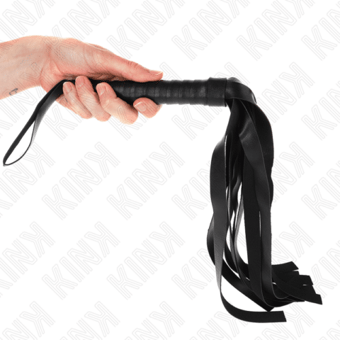 Fouet à queue large noir 48,5 CM — KINK