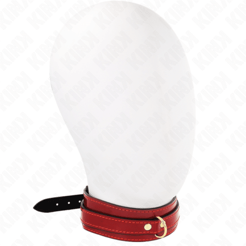 Collier ajustable rouge VIN avec détails dorés 29-42,5 CM X 4 CM — KINK