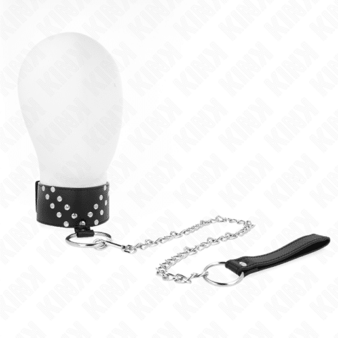 Collier avec ceinture 65 CM avec rivet V réglable 36-43 CM X 5 CM — KINK
