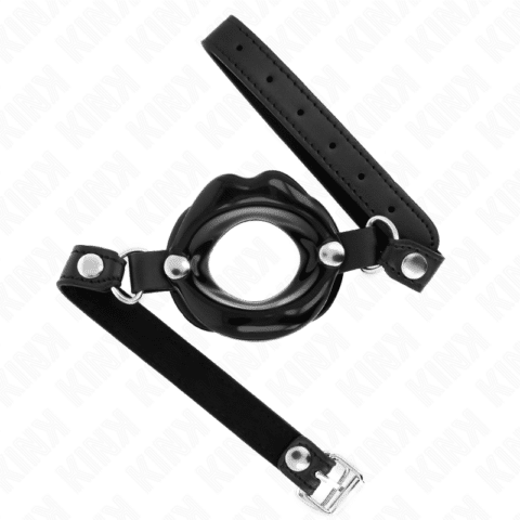 Bâton LIP 8 CM avec sangle en cuir noir 63 x 2 CM ajustable 39-58 CM — KINK