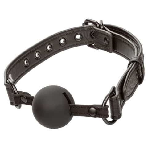 Nocturnal bâillon à boule en silicone noir — CALEXOTICS