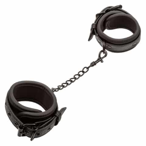 Nocturnal poignets en cuir réglables noirs — CALEXOTICS