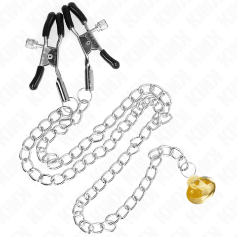 Pinces à téléton chaîne avec pendentif corne 30 CM — KINK