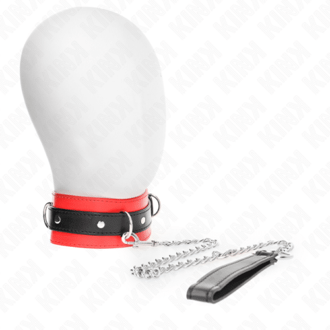 Collier avec ceinture 65 CM avec sangle rouge 54 X 4,5 CM — KINK