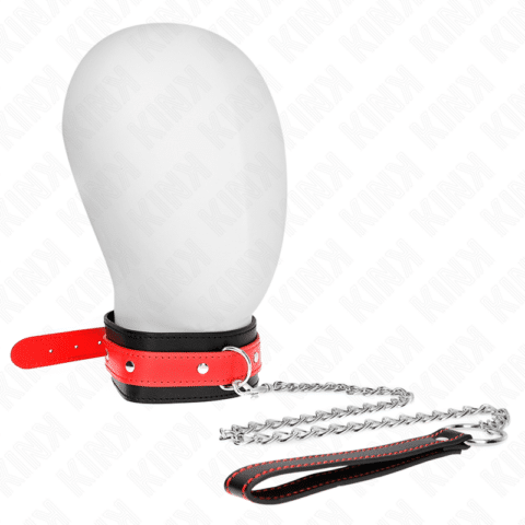 Collier avec bracelet rouge 65 CM ajustable 36-43 CM X 5 CM — KINK