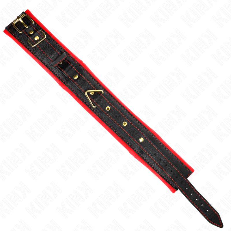 Collier avec bracelet imitation cuir éponge modèle 2 réglable 37-54 CM X 3 CM — KINK, vue 6