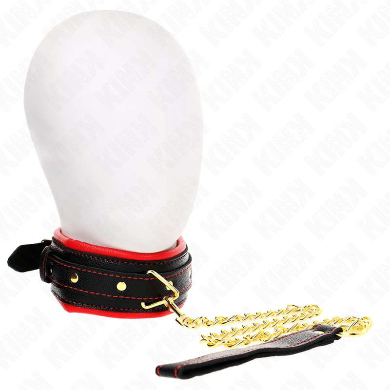 Collier avec bracelet imitation cuir éponge modèle 2 réglable 37-54 CM X 3 CM — KINK