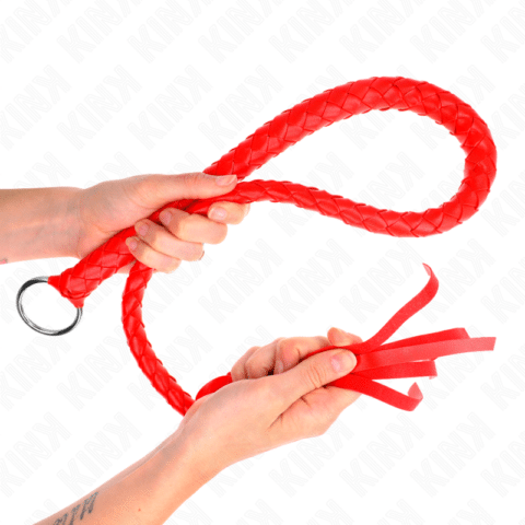 Fouet serpent avec anneau rouge 65 CM — KINK
