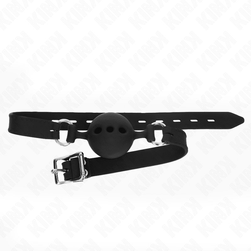 Bâton entierement silicone 55 x 2 CM avec boule de 5 CM taille L noir ajustable 35-51 CM — KINK, vue 2