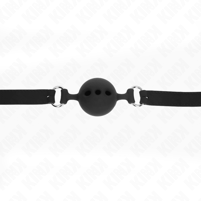 Bâton entierement silicone 55 x 2 CM avec boule de 5 CM taille L noir ajustable 35-51 CM — KINK, vue 4