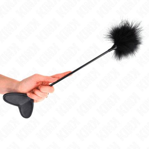 Plumes tickle avec pagaie coeur 31 CM — KINK