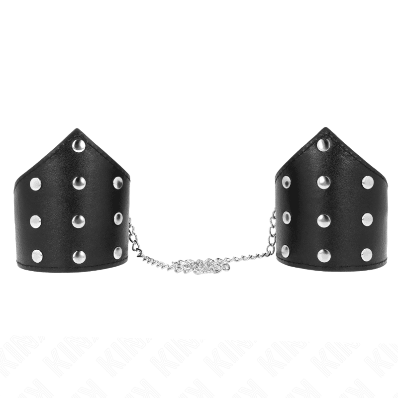 Bracelets style point noir avec chaîne réglable 17-23 CM X 8,5 CM — KINK, vue 2