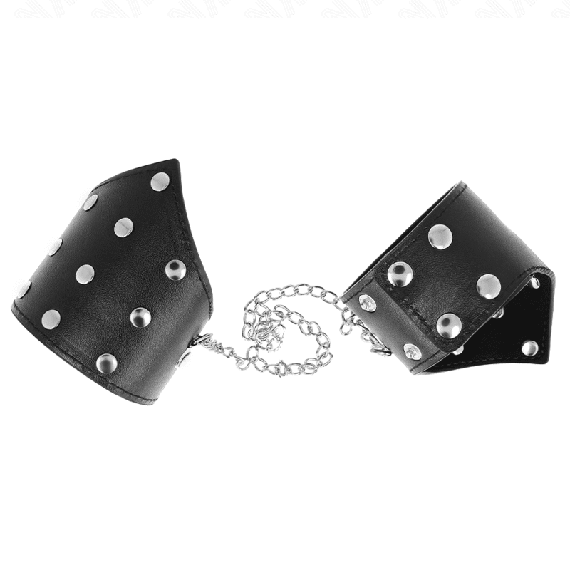 Bracelets style point noir avec chaîne réglable 17-23 CM X 8,5 CM — KINK, vue 3