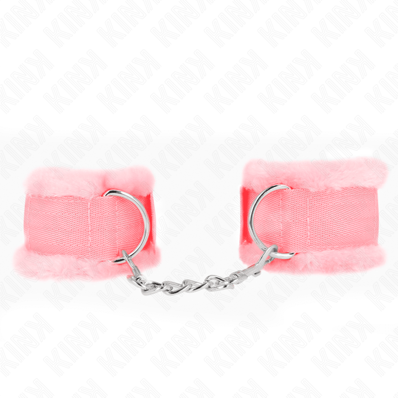 Appui-poignets doublés de fourrure rose réglable 17-31 CM X 7 CM — KINK, vue 2