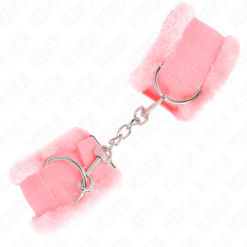 Appui-poignets doublés de fourrure rose réglable 17-31 CM X 7 CM — KINK, vue 3