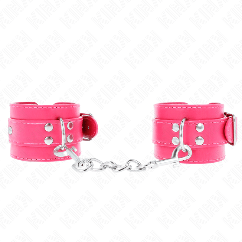 Appui-poignets rose framboise avec doublure rose framboise réglable 20-28 CM X 5,5 CM — KINK, vue 2