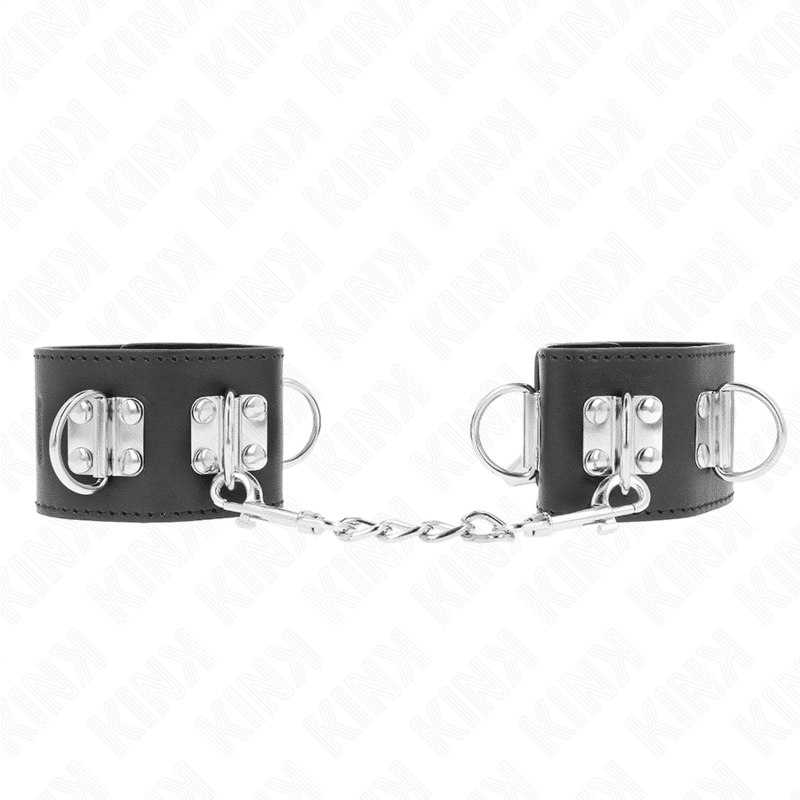 Appui-poignets multipositions avec fermeture par cadenas noir ajustable 16-23 CM X 5,5 CM — KINK, vue 2
