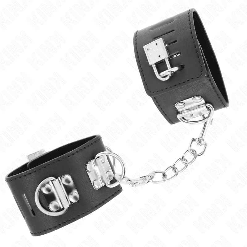 Appui-poignets multipositions avec fermeture par cadenas noir ajustable 16-23 CM X 5,5 CM — KINK, vue 3