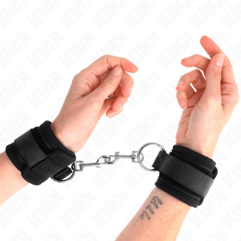 Appui-poignets noir ajustable 18-35 CM X 6 CM — KINK