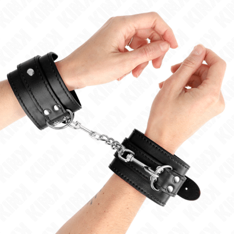 Appui-poignet simple noir ajustable 20-23 CM X 5,5 CM — KINK