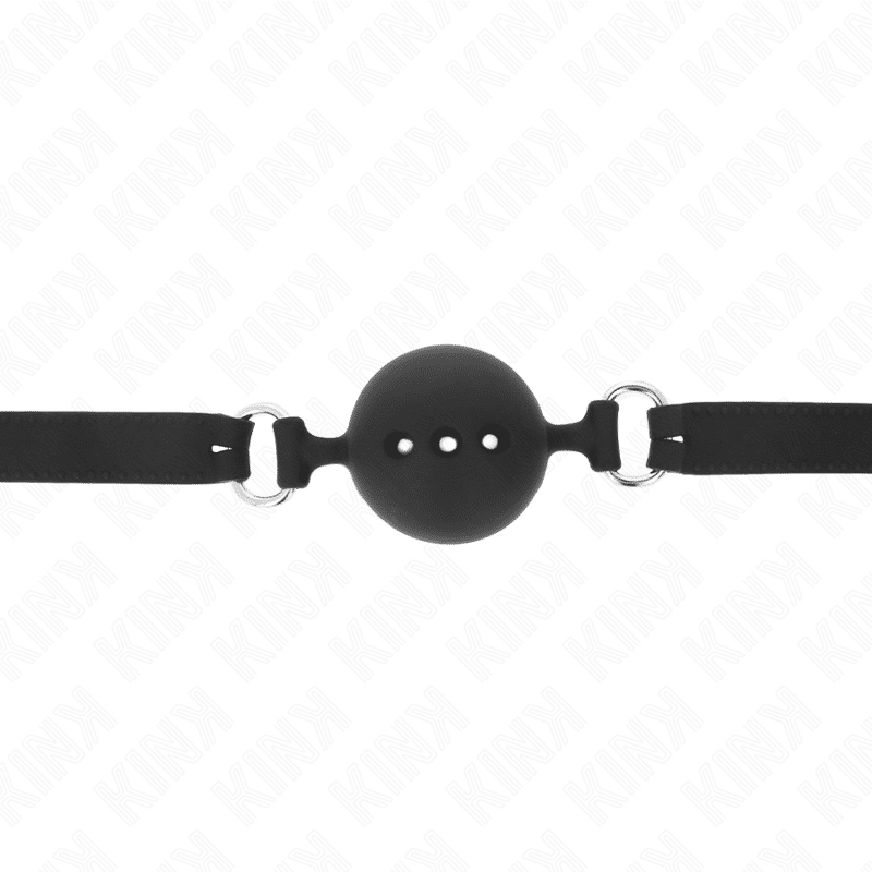 Bâton entierement silicone 55 x 2 CM avec boule 4,5 CM taille M noir ajustable 35-51 CM — KINK, vue 4