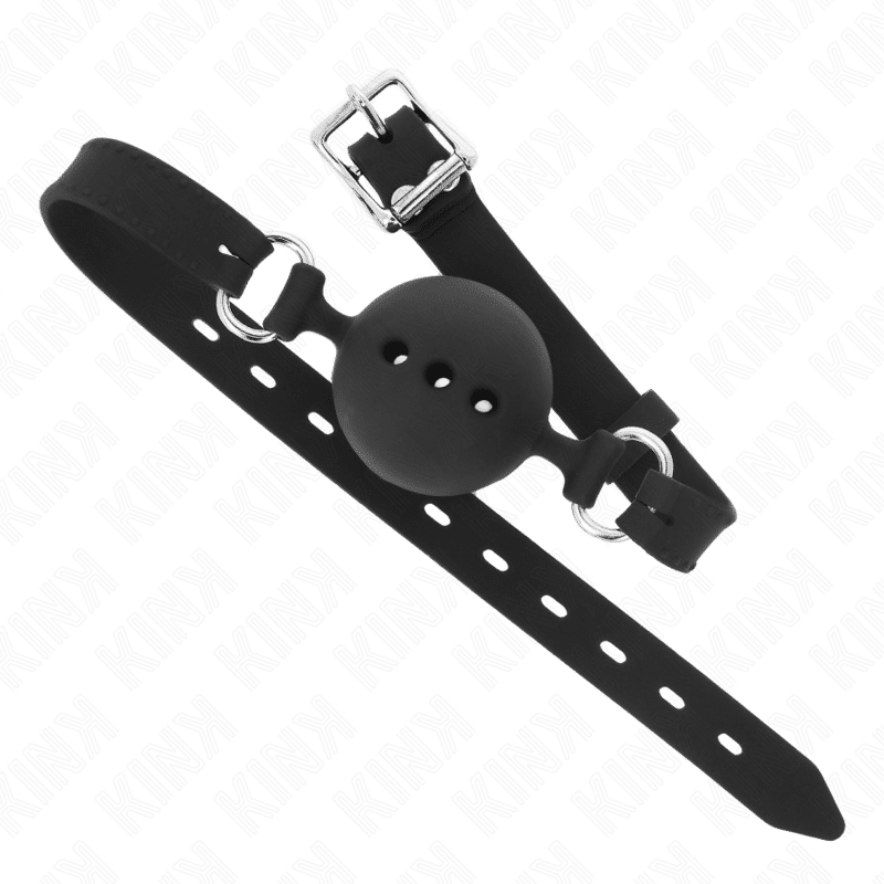 Bâton entierement silicone 55 x 2 CM avec boule 4,5 CM taille M noir ajustable 35-51 CM — KINK, vue 3