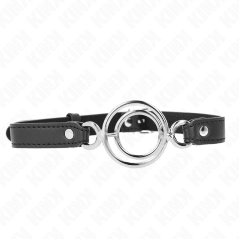 GAG avec plusieurs o-rings 5 CM noir 63 X 2,5 CM — KINK