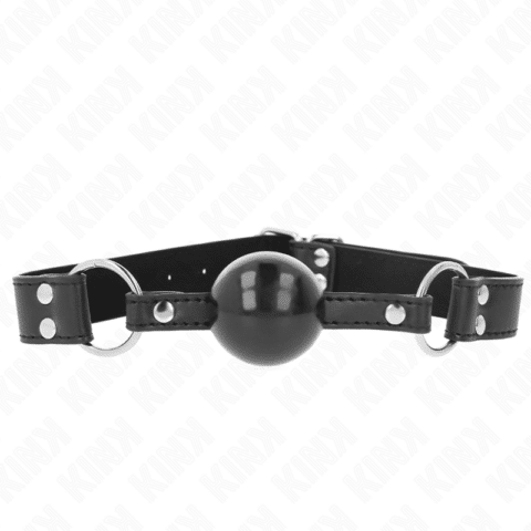 Bâton bille souple et solide 4 CM avec sangle en cuir 62 x 2,5 CM réglable 42-58 CM — KINK