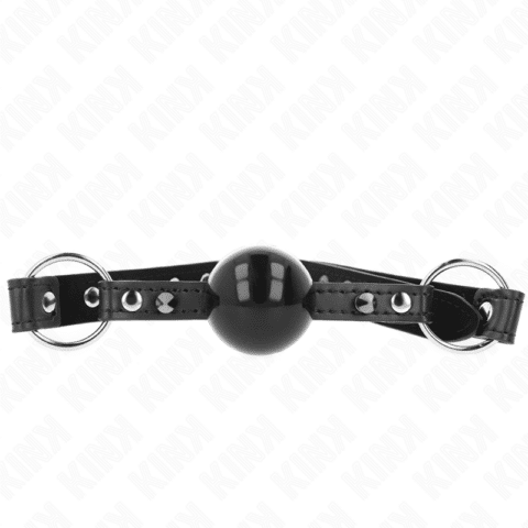 Bâillon balle 4 CM avec pointe rivet et snap lock 65 x 2 CM — KINK
