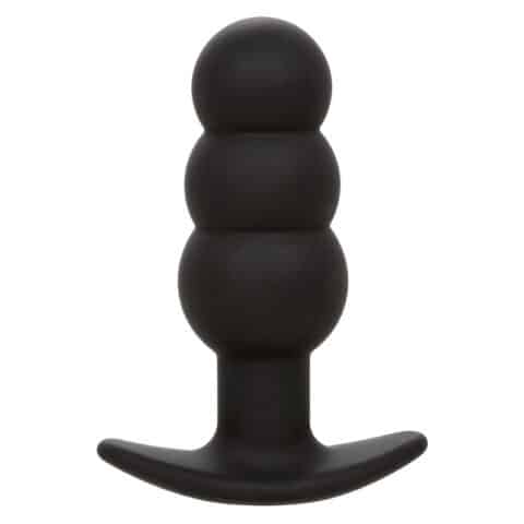 Rock bottom plug anal perlé 10 vibrations silicone noir