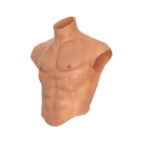 T-shirt torse masculin en silicone alter EGO avec esthétique des ABS