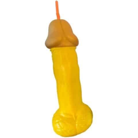 Coupe pénis en plastique jaune — DIABLO PICANTE